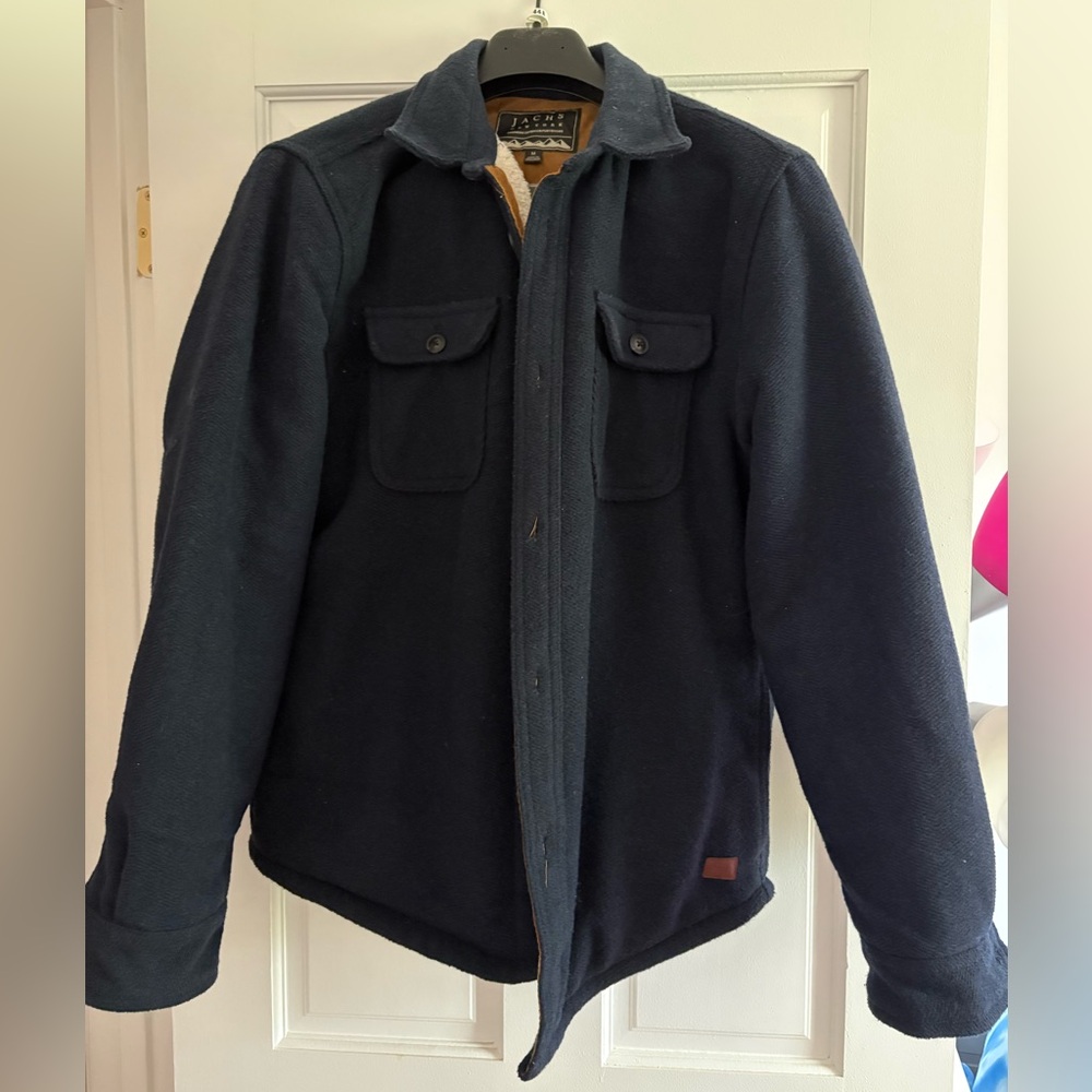 Jachs lined shirt jacket - navy